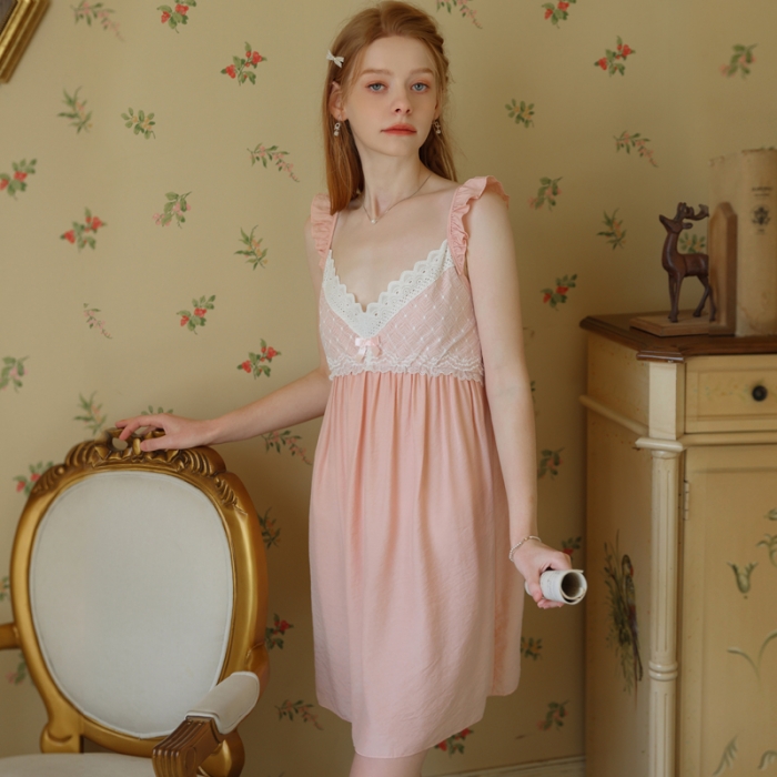 91家纺网 家纺一手货源 找家纺 洛兰沙 2023新款404粉色吊带