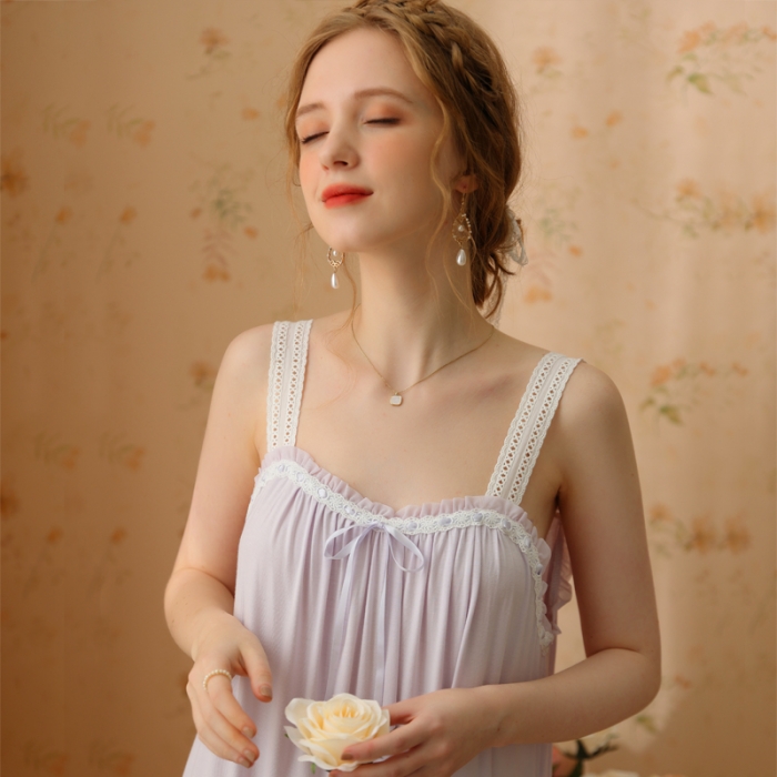 91家纺网 家纺一手货源 找家纺 洛兰沙 2023新款415紫色吊带