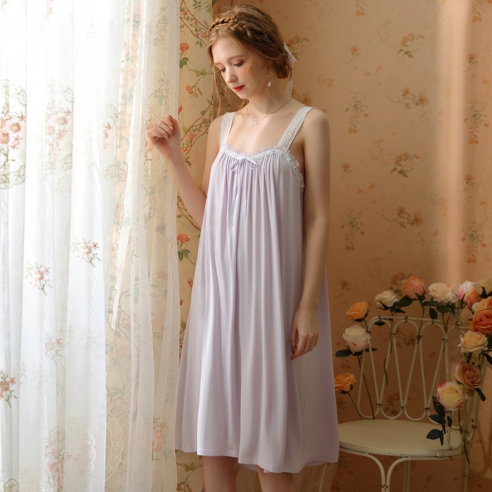 91家纺网 家纺一手货源 找家纺 洛兰沙 2023新款415紫色吊带