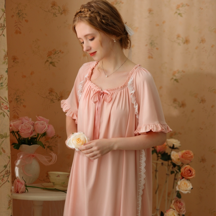 91家纺网 家纺一手货源 找家纺 洛兰沙 2023新款438睡裙