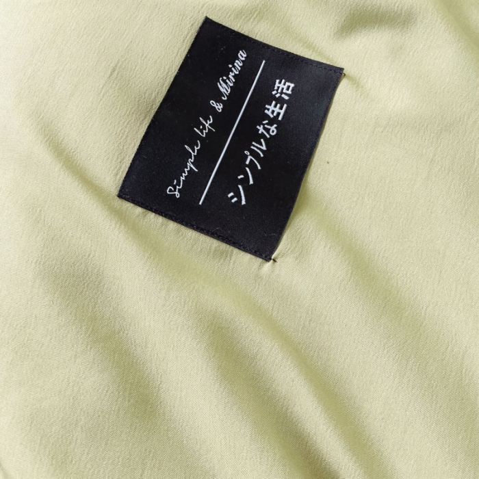 91家纺网 家纺一手货源 找家纺 米瑞娜 2024新款 水洗棉麻双拼纯色四件套 抹茶+奶油