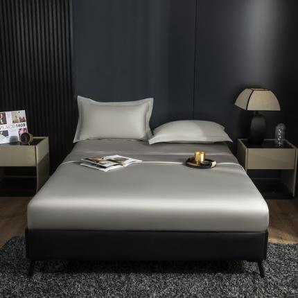 91家纺网 家纺一手货源 找家纺 木堇 2023新款100支长绒棉单床笠 时空灰