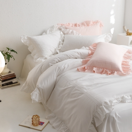 91家纺网 家纺一手货源 找家纺 （总）首尔2023新款全棉泡芙韩版四件套系列