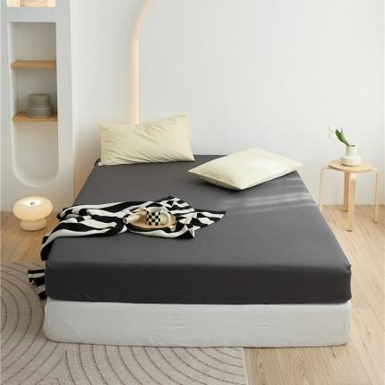 91家纺网 家纺一手货源 找家纺 新款40S单品彩虹糖系列-床笠 彩虹-羽黑