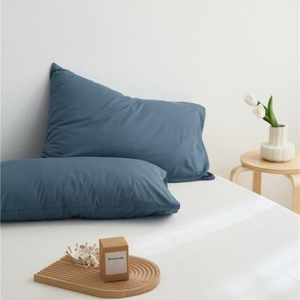 91家纺网 家纺一手货源 找家纺 新款40S单品彩虹糖系列-枕套 彩虹-海蓝