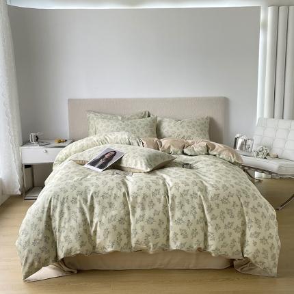 91家纺网 家纺一手货源 找家纺 （总）千朵 2023新款莱赛尔纤维冰激凌系列四件套 （二）