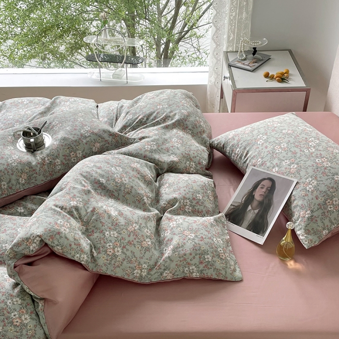 91家纺网 家纺一手货源 找家纺 千朵 2023新款莱赛尔纤维冰激凌系列四件套 （二） 安妮