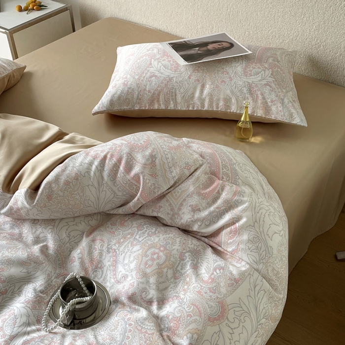 91家纺网 家纺一手货源 找家纺 千朵 2023新款莱赛尔纤维冰激凌系列四件套 （二） 布兰妮