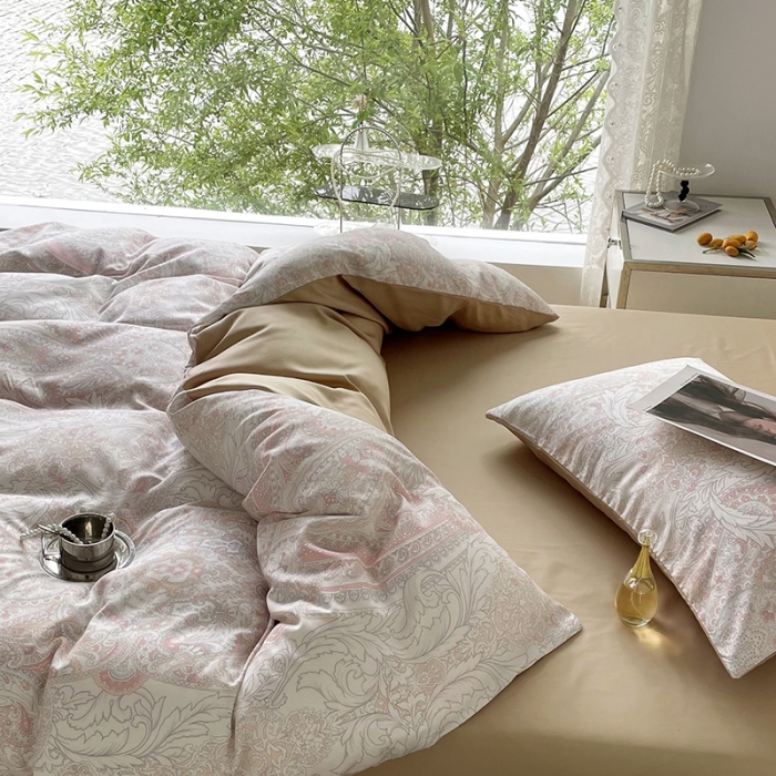 91家纺网 家纺一手货源 找家纺 千朵 2023新款莱赛尔纤维冰激凌系列四件套 （二） 布兰妮