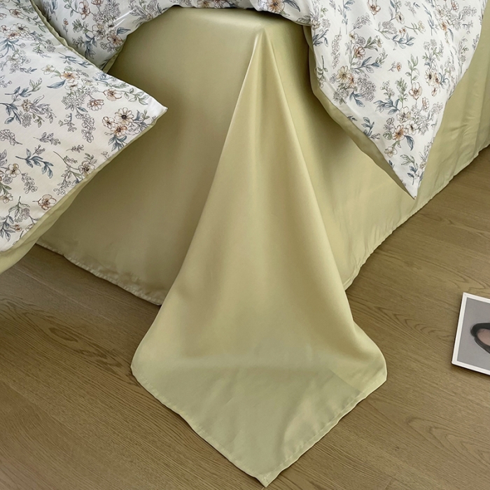 91家纺网 家纺一手货源 找家纺 千朵 2023新款莱赛尔纤维冰激凌系列四件套 （二） 蔷薇日记