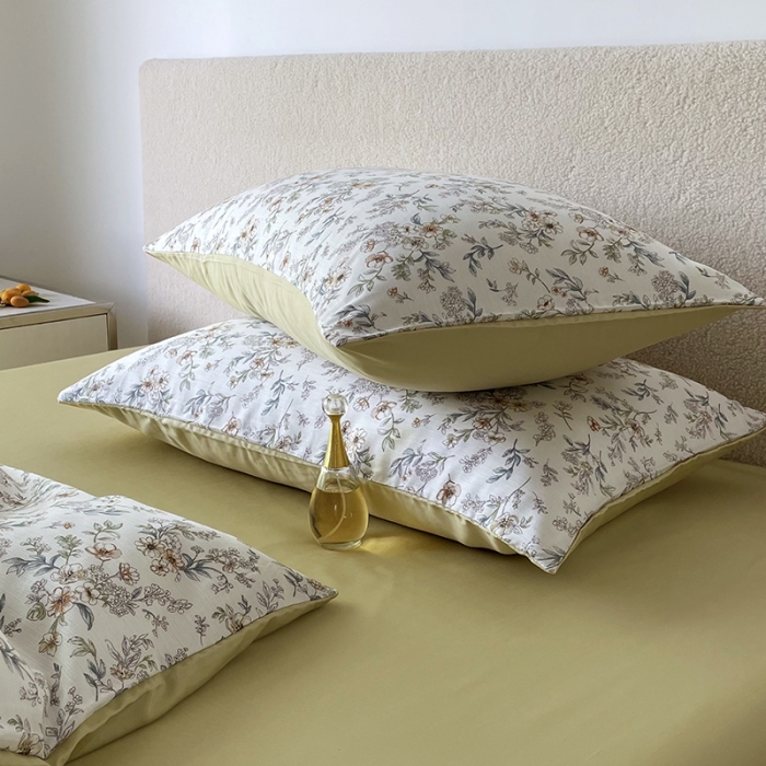 91家纺网 家纺一手货源 找家纺 千朵 2023新款莱赛尔纤维冰激凌系列四件套 （二） 蔷薇日记