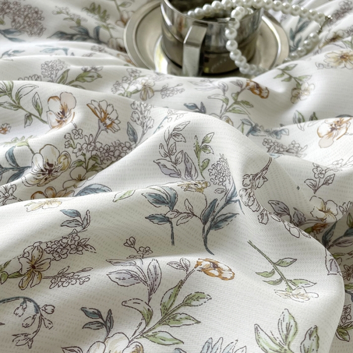 91家纺网 家纺一手货源 找家纺 千朵 2023新款莱赛尔纤维冰激凌系列四件套 （二） 蔷薇日记