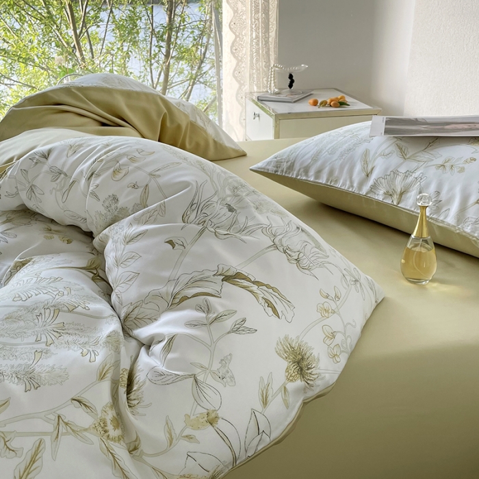 91家纺网 家纺一手货源 找家纺 千朵 2023新款莱赛尔纤维冰激凌系列四件套 （二） 晚风