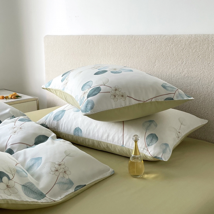 91家纺网 家纺一手货源 找家纺 千朵 2023新款莱赛尔纤维冰激凌系列四件套 （二） 夏未央