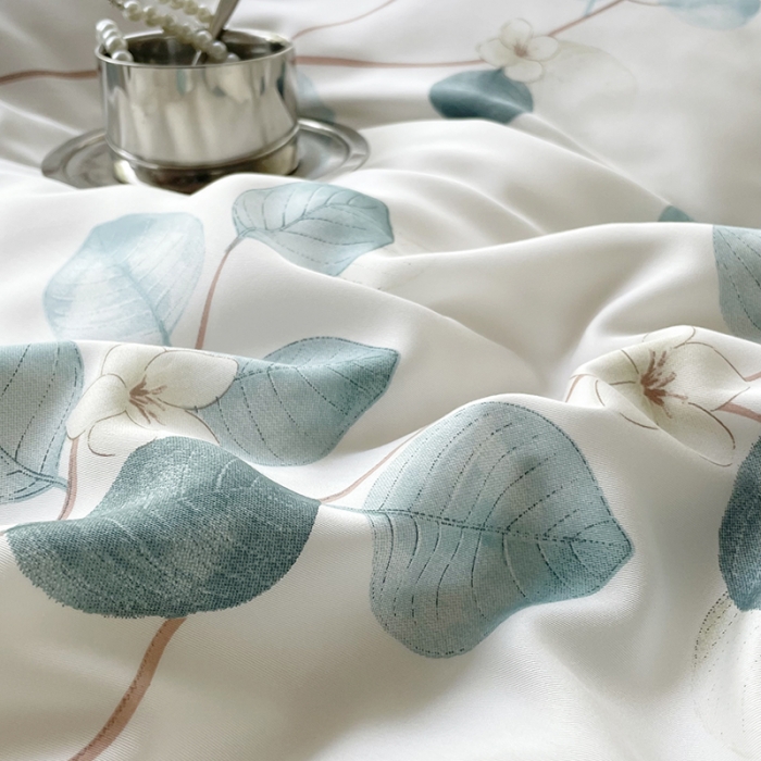 91家纺网 家纺一手货源 找家纺 千朵 2023新款莱赛尔纤维冰激凌系列四件套 （二） 夏未央