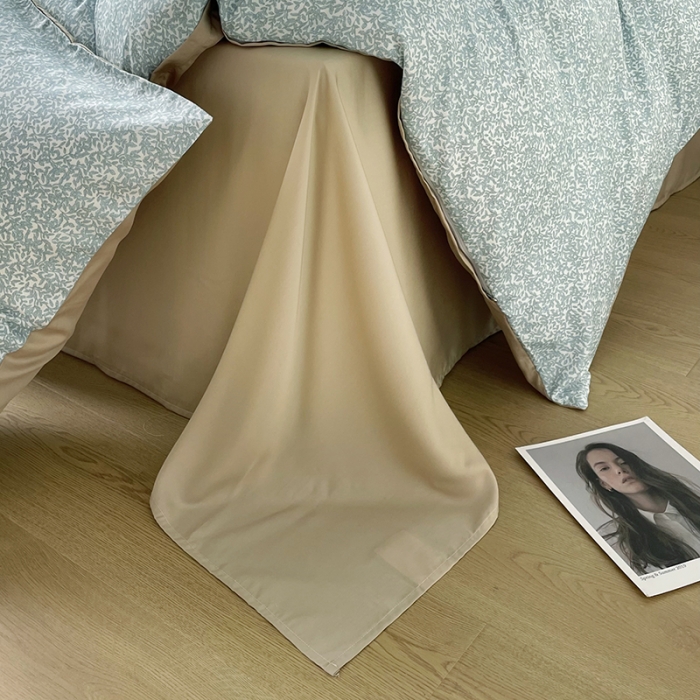 91家纺网 家纺一手货源 找家纺 千朵 2023新款莱赛尔纤维冰激凌系列四件套 （二） 小月叶