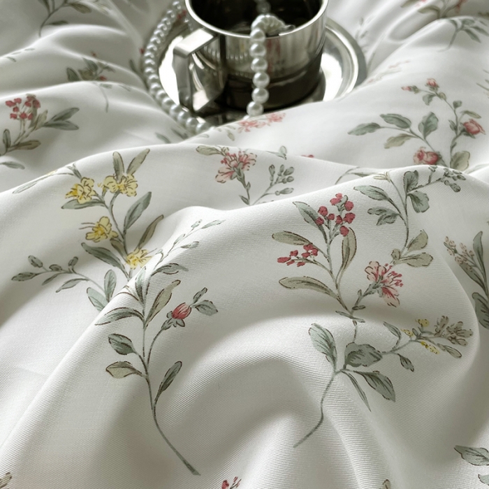 91家纺网 家纺一手货源 找家纺 千朵 2023新款莱赛尔纤维冰激凌系列四件套 （二） 伊恬