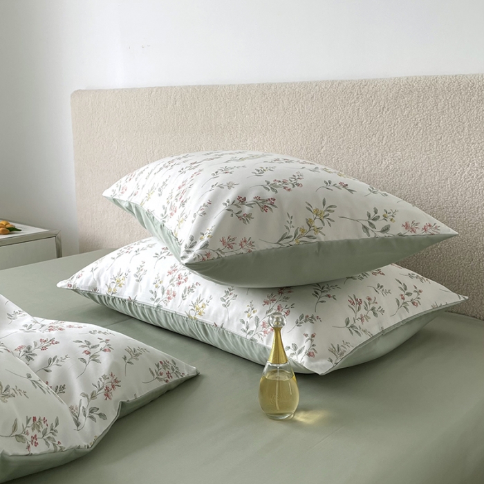 91家纺网 家纺一手货源 找家纺 千朵 2023新款莱赛尔纤维冰激凌系列四件套 （二） 伊恬