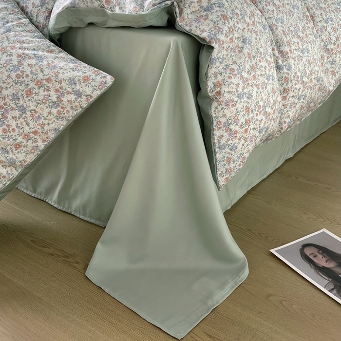 91家纺网 家纺一手货源 找家纺 千朵 2023新款莱赛尔纤维冰激凌系列四件套 （二） 紫苏