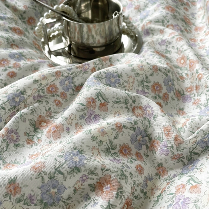 91家纺网 家纺一手货源 找家纺 千朵 2023新款莱赛尔纤维冰激凌系列四件套 （二） 紫苏