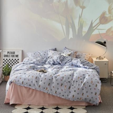 （总）荣轩家居 2023新款A类全棉双层纱印花四件套