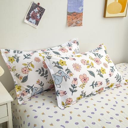 91家纺网 家纺一手货源 找家纺 曼璐家纺 芦荟棉枕套一对拍二单只装花田错