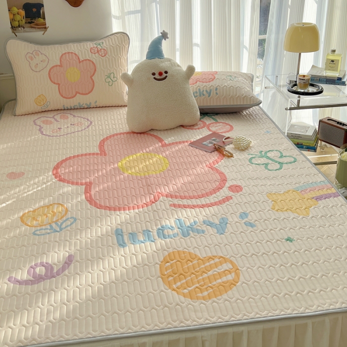 91家纺网 家纺一手货源 找家纺 慕尚  2025新款凉感丝大版乳胶凉席 仙本娜