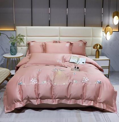 91家纺网 家纺一手货源 找家纺 （总）凯艾玲 2023新款细斜纹磨毛四件套-柏莎