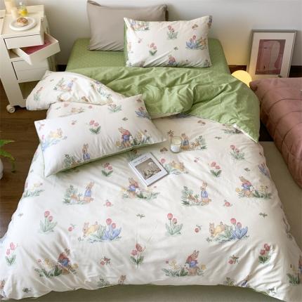 91家纺网 家纺一手货源 找家纺 （总）桃喜2024新款全棉卡通四件套