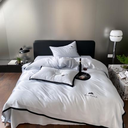 91家纺网 家纺一手货源 找家纺 涞澳2023新款60天丝-萌萌兔 萌萌兔-海蓝