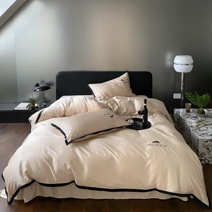 91家纺网 家纺一手货源 找家纺 涞澳2023新款60天丝-萌萌兔 萌萌兔-浅沙金