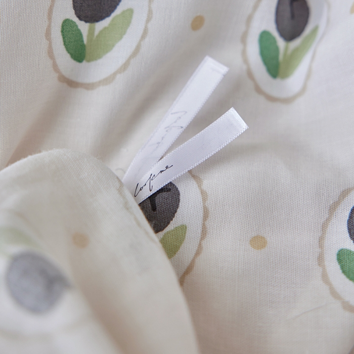 91家纺网 家纺一手货源 找家纺 荣轩家居 2023新款A类全棉双层纱印花四件套夕菲