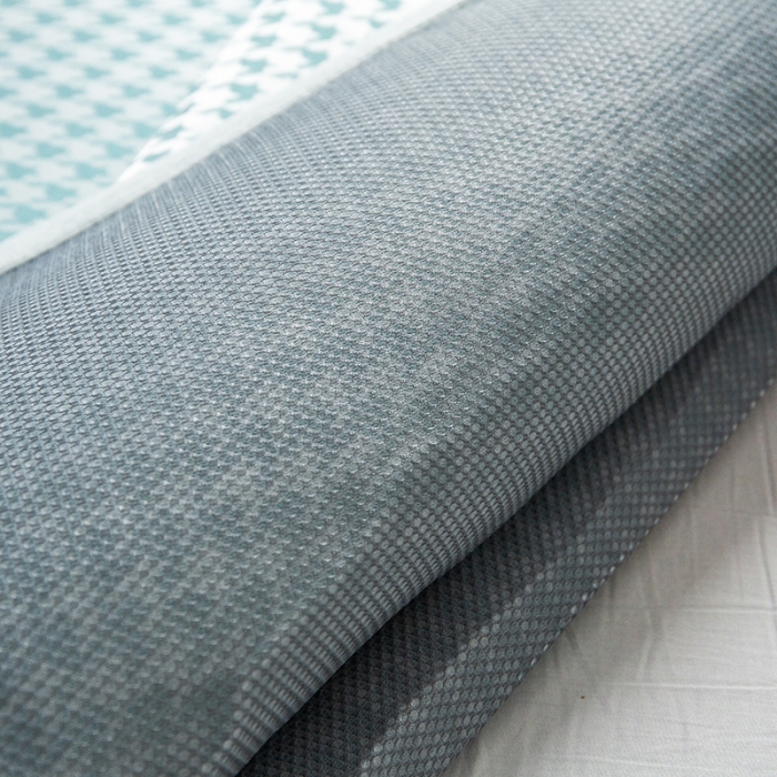 91家纺网 家纺一手货源 找家纺 简宜家居 2023新款冰丝复合席子 千鸟格-绿