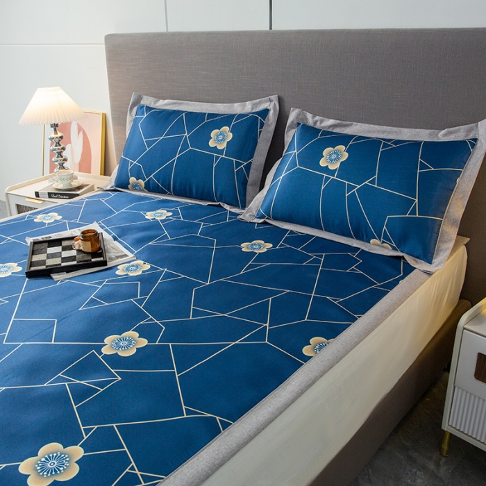 91家纺网 家纺一手货源 找家纺 简宜家居 2023新款冰丝复合席子 时空