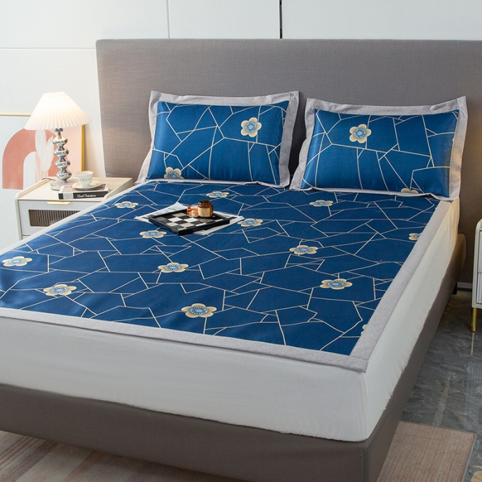 91家纺网 家纺一手货源 找家纺 简宜家居 2023新款冰丝复合席子 时空