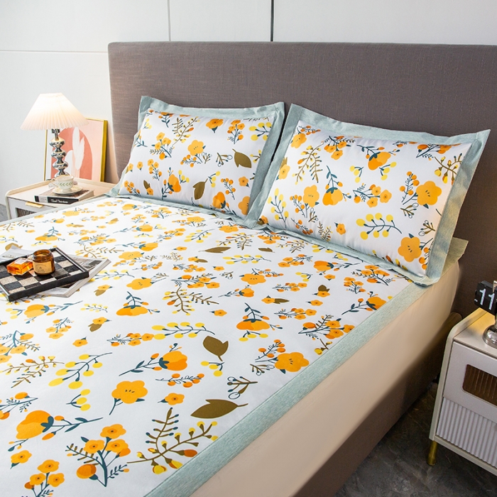 91家纺网 家纺一手货源 找家纺 简宜家居 2023新款冰丝复合席子 恬静