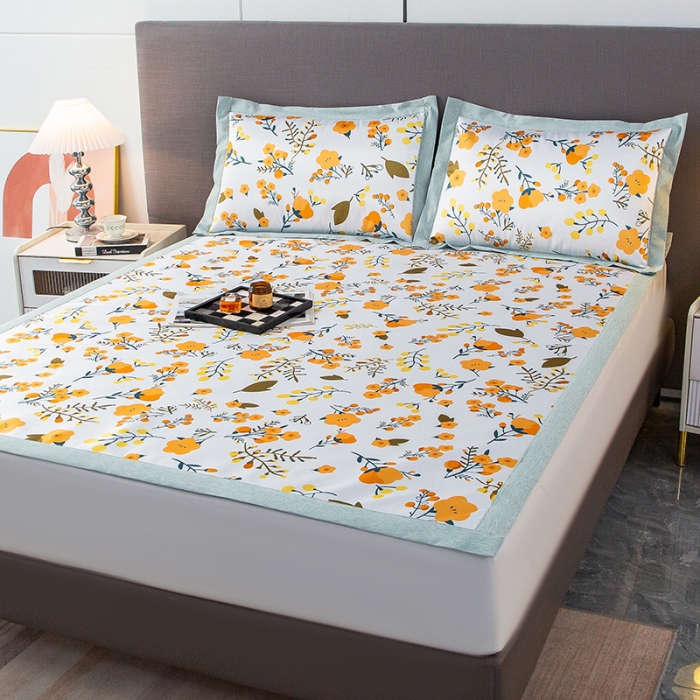 91家纺网 家纺一手货源 找家纺 简宜家居 2023新款冰丝复合席子 恬静