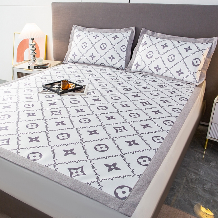 91家纺网 家纺一手货源 找家纺 简宜家居 2023新款冰丝复合席子 小时代