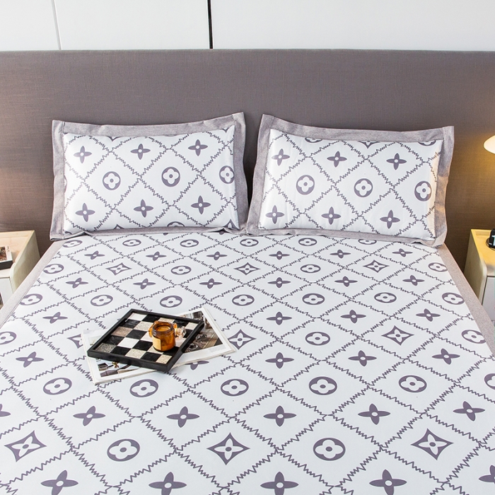 91家纺网 家纺一手货源 找家纺 简宜家居 2023新款冰丝复合席子 小时代