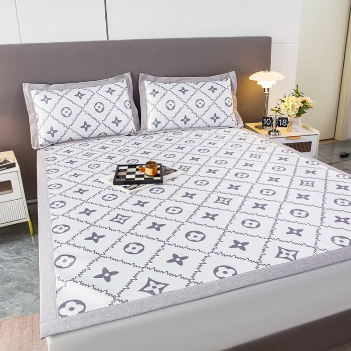 91家纺网 家纺一手货源 找家纺 简宜家居 2023新款冰丝复合席子 小时代