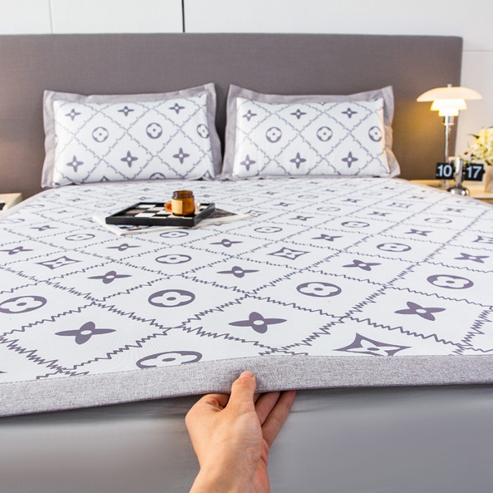 91家纺网 家纺一手货源 找家纺 简宜家居 2023新款冰丝复合席子 小时代