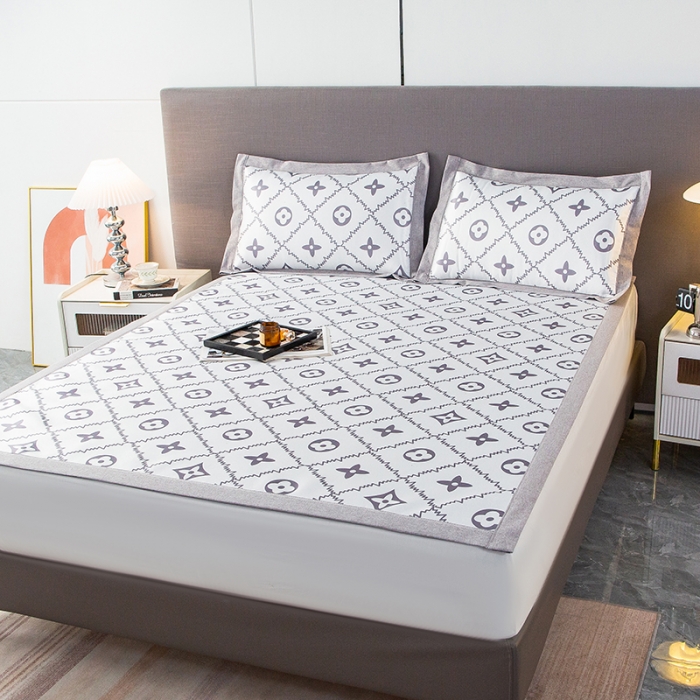 91家纺网 家纺一手货源 找家纺 简宜家居 2023新款冰丝复合席子 小时代