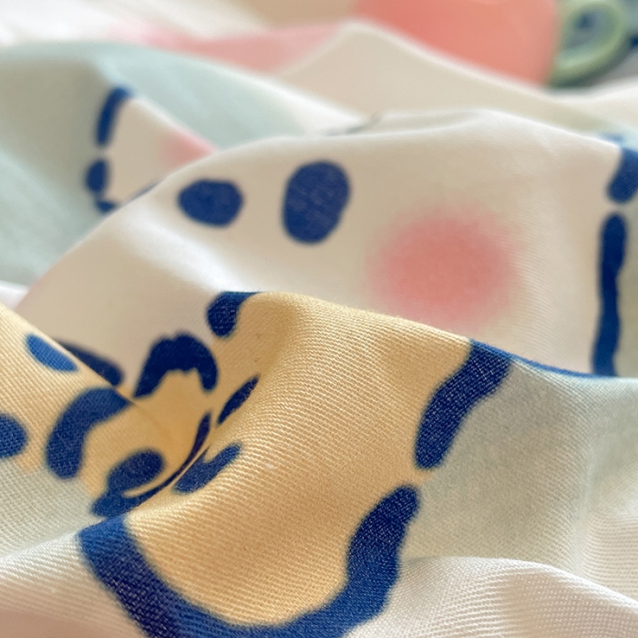 91家纺网 家纺一手货源 找家纺 金鑫汇 2023新花型上市喷气面料全棉四件套心心念念