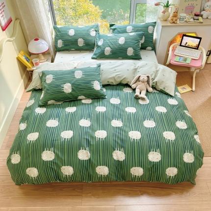 91家纺网 家纺一手货源 找家纺 瑞莱 2023春夏新款全棉印花四件套-卡通系列（第二批）茸小茸