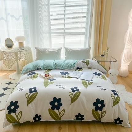 91家纺网 家纺一手货源 找家纺 （总）赫然家纺 新款斜纹磨毛单品被套