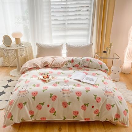 91家纺网 家纺一手货源 找家纺 （总）赫然家纺 新款斜纹磨毛单品被套