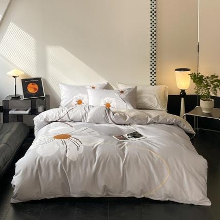 91家纺网 家纺一手货源 找家纺 （总）帅露 2023新款长绒棉数码大版印花居家风四件套