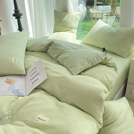 91家纺网 家纺一手货源 找家纺 （总）澳梵家居 2023新品全棉华夫格四件套