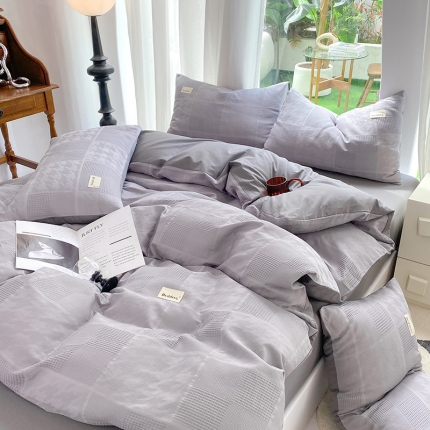 91家纺网 家纺一手货源 找家纺 （总）澳梵家居 2023新品全棉华夫格四件套