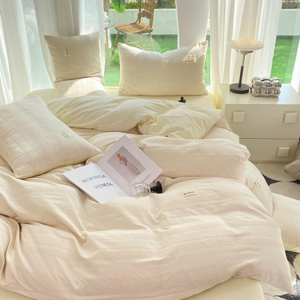 91家纺网 家纺一手货源 找家纺 （总）澳梵家居 2023新品全棉华夫格四件套